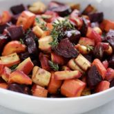 Honey Roasted Beets, Carrots and Parsnips