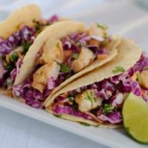 Grilled Shrimp Tacos with Cabbage Slaw